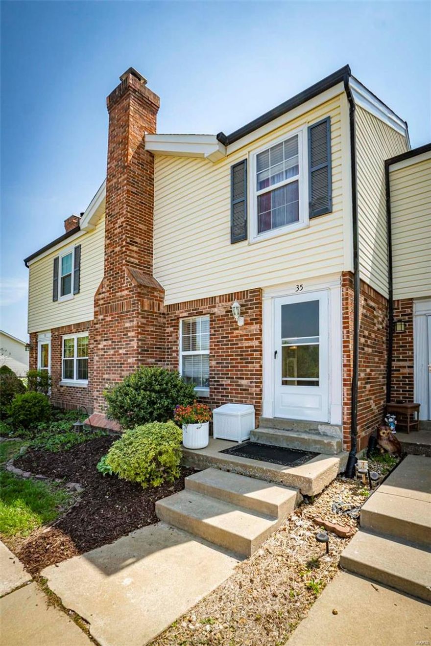 Affordable townhome located in sought after Lake St. Louis! This 2 bed, 1.5 bath boasts an open concept floor plan with the main floor featuring a masonry wood-burning fireplace in the living room, an eat-in kitchen, patio area, & half bath. The 2nd story features 2 beds, one with walk-in closet. Both have access to the bathroom with tub/shower combo. The L/L is partially finished & makes a great rec/playroom or office. NEW HVAC in 2022! You'll be overjoyed that this home is within the boundaries of the Lake St. Louis Community Association. LSLCA members enjoy access to 2 private lakes, a private beach, private golf course, & clubhouse with bar & restaurant. Members can purchase passes to use at the private pool, tennis & pickle ball courts, gym, & kayaks. For more info on LSLCA, visit: https://lslca.com/. Lawn maintenance, snow removal, & exterior insurance covered in HOA. Home is being sold "as-is", seller to make no repairs. Seller is offering a $4,000 flooring credit at closing. Location: Suburban