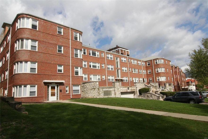 Generational Asset in the Clayton School District in the Historic Moorlands Neighborhood. Thirty-Three Units (Thirteen Studio's, Eight 1 Bedroom-1 Bathroom, Ten 2 Bedroom-2 Bathroom and Two 3 Bedroom-1.5 Bathroom Apartments) that include Central Air & Heat, Dishwasher, Refrigerator, Garbage Disposal, Hardwood Floors, Twenty Garage Parking Spaces underneath building, Storage Unit in Basement. Prime Location Steps from Downtown Clayton, Washington University in St. Louis, Forest Park & SSM Health St. Mary's Hospital. Value Add Potential: Add Washer & Dryer In-Unit, Modernize Kitchen & Bathroom, Customize Closets.