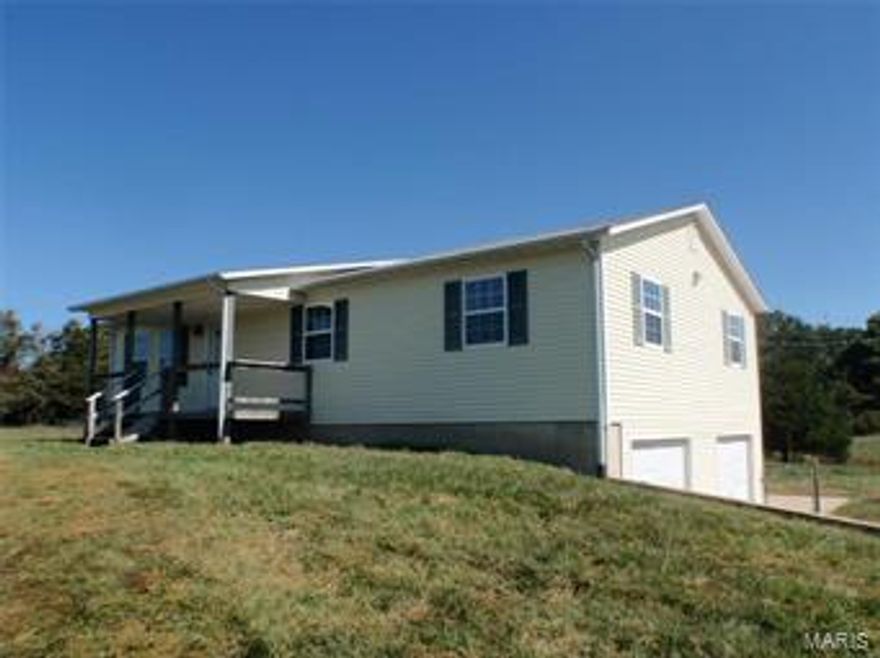 3 bedroom, 2 & 3/4 bath sitting on 5 acres, less than 1 mile to Laquey School. Last home on Steelman Ln. You can't go wrong in taking a good look at this home! Lots of room to put in a shop, chicken coop, etc. Perfect area for a pond to be put in behind the house. Priced to sell!