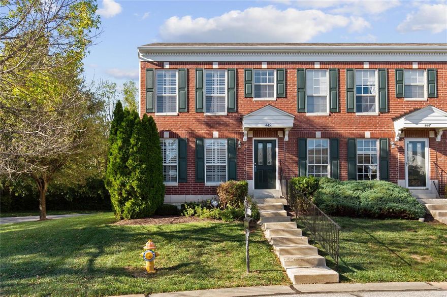 Stunning 2 story end unit ready to meet its new owners! Homey main floor has hardwood floors & plantation shutters & creates a truly welcoming environment. Kitchen has stainless steel appliances, pantry, built in workspace & a sliding glass door that opens to the patio. From the patio, check out the nice view of the trees...no neighbors right behind you! The second story opens to spacious loft area that could easily be converted into a 3rd bedroom. Relax after a long day in the nice sized master bedroom suite w/ walk in closet and full bath. The second bedroom offers plenty of space as well. You'll also find the washer and dryer on the upper floor, close to the bedrooms! The lower level offers a finished rec room, with built in speakers, and plenty of storage. This unit has attached rear entry garage & is located within walking distance to Bluebird Park & Edge Aquatic Center, dog park, play grounds, tennis courts, trails & more. Close to shopping & dining! This is a must see townhome! Location: Corner Location, End Unit, Suburban