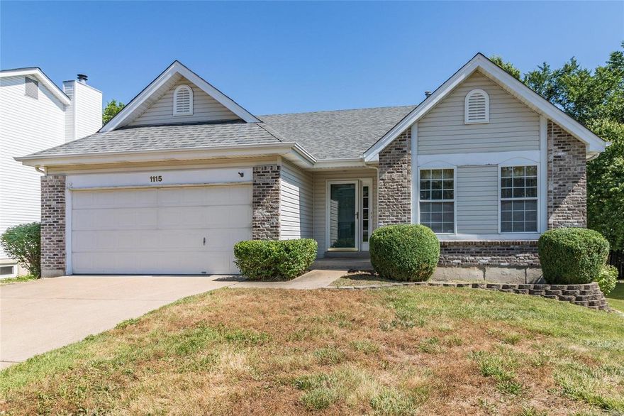 What an opportunity this open, great room ranch has to offer its next owners! The main floor has vaulted ceilings, some wood floors, a split-bedroom layout, and over 1600sq ft on the main level! There's a main floor laundry between the kitchen and the garage, a big breakfast room with a sliding door leading to a large deck overlooking the incredible yard! The combined great room and dining room space offers a lot of furniture placement options. Other amenities include a gas fireplace (flanked by bay windows) and custom, built-in cabinets/shelving, which offer tons of storage! The master suite is separated from the 2 spare bedrooms, is vaulted, has a large walk-in closet, dual sinks in the bathroom, and a separate tub and shower! One of the spare bedrooms has a walk in closet too! The finished lower level offers great opportunity for even more living space, plus a full bath! The house sits on a premium, level, tree-lined lot! House to be sold As-Is, but the sweat-equity is invaluable!