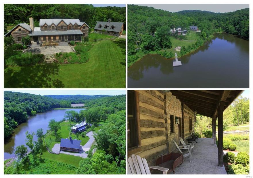 HISTORIC RENOVATION OF TWO 1850'S LOG STRUCTURES INTO ONE EXQUISITE 3 BR, 3.5 BATH HOME positioned for seclusion & great views, overlooking your 8 acre lake. Owner practices catch & release & there are some whoppers! See photos. 107+ acs. of forest, some meadows & trails. Perfect retreat or full time residence. You, your family & friends can enjoy hunting, fishing, boating, swimming, riding trails, observing nature or just relaxing. "Dog trot" style cabin & attached schoolhouse serves as FR w/added stone frpl. Cypress siding. Geothermal Heat/AC/Water Heater. Drive-thru 30' x50' "barn" for vehicle/equip. storage, w/water, septic, elec. & loft to finish as you desire. Custom cabinetry combines today's must have conveniences w/historic style & design. Island kitchen w/Wolf gas cooktop & hood. Sub-Zero frig, B-I Wolf convection & microwave ovens, Bosch DW. Butler's pantry w/sink, wine frig, liquor drawer & media closet. MF Master, DR, Screened Porch, Stone patio, floating dock & fire pit.