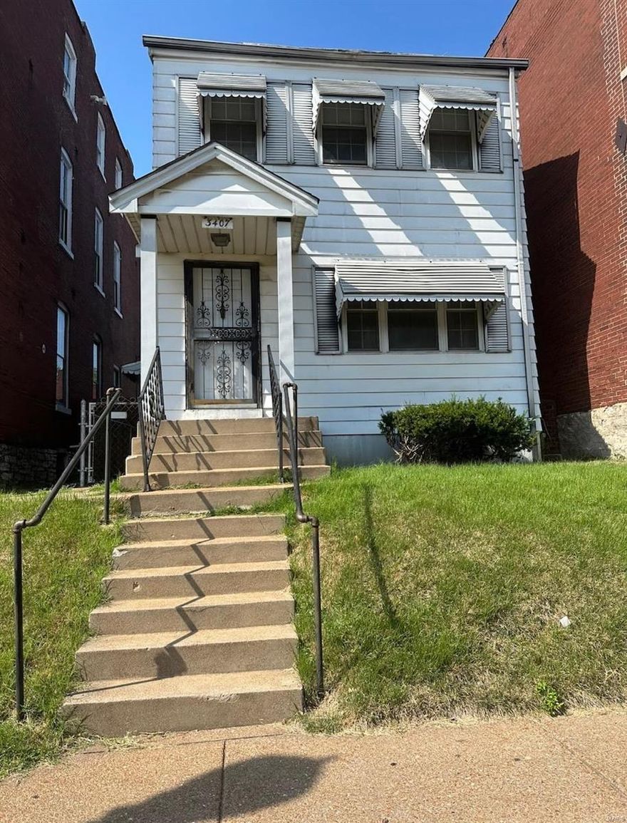 Come and see this 2 bedroom and 1 1/2 bathroom home with 1,152 square foot. The basement is partially finished with plenty of storage space and an additional laundry room. The fenced in backyard includes a carport for 2 cars. A big plus in the city! Enjoy easy access to I-44 and I-55, as well as close proximity to Carondelet Park, Ted Drewes and nearby restaurants and shops. Being sold as-is. This is the perfect property to add to your portfolio. AGENTS please call LA directly.