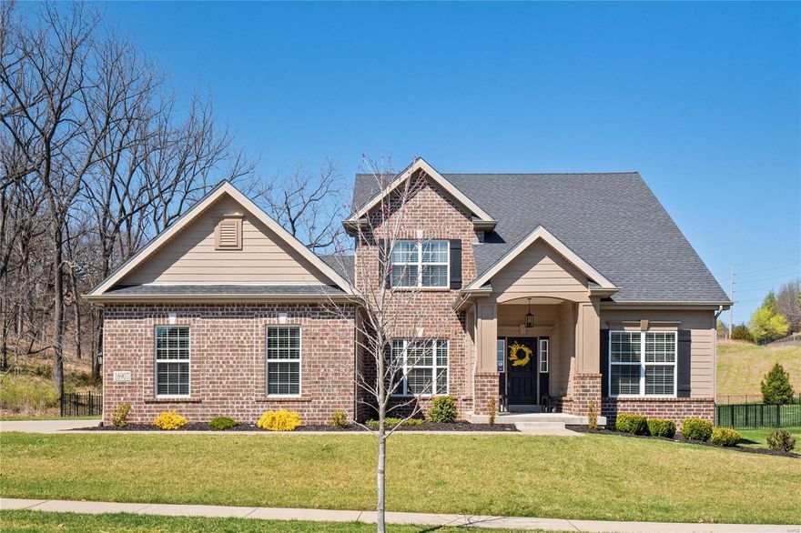 Built in 2018, this meticulously maintained residence boasts an array of upscale features & upgrades, as well as a backyard oasis w/ a heated saltwater pool. Upon entering, be greeted by stunning wood floors gracing the ML living areas. The dining rm & study provide versatile spaces. The vaulted great rm, w/ a gas fireplace, exudes warmth & sophistication. The heart of the home lies in the gourmet kitchen, w/ white cabinets, quartz countertops, extended center island, gas range, a walk-in pantry & an adjoining breakfast rm w/ access to the patio. Retreat to the primary suite, boasting a spacious bedrm, 2 walk-in closets & a lux full bath w/ double vanities, soaking tub & walk-in shower. 3 addtl bedrms, each w/ walk-in closet, 2 full baths & a bonus rm, complete the UL. The LL offers endless possibilities for addtl living space tailored to your preferences. Addtl highlights include a ML laundry rm, 3-car garage & more. Experience the epitome of luxury living in this remarkable home!