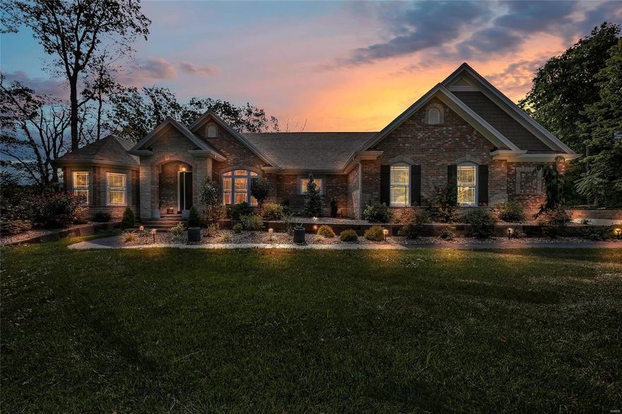 Welcome home to this immaculate custom ranch property in the Crown Pointe subdivision on 3 beautiful acres of land! You can live out your country dreams less than 10 minutes from the highway & situated back on a wooded lot- this is truly a perfect retreat full of peaceful privacy. Enter the property through your tree lined driveway & notice the custom stone work, stamped concrete walk, side car entry 3 car garage, & nicely landscaped front yard. Once in the home you will be instantly 'wowed' by the unique custom design elements & the open floor plan offering lots of natural light! The kitchen is a chef's dream with copper farmhouse sink, 6 burner gas cooktop, brick backsplash, & custom Amish built cabinetry! The Master quarters offers massive walk in shower, separate soaking tub, & the perfect walk in closet! The property offers over 4600 sq ft of living space- complete with a newly finished basement built out by original builder complete with sauna, rec room, lower level bath& 2 beds! Additional Rooms: Mud Room