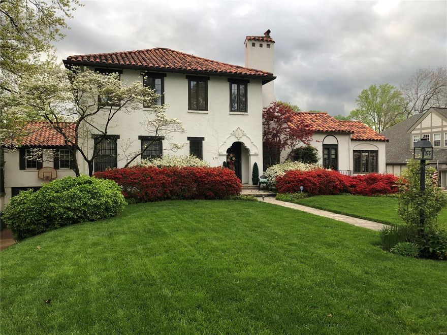 Step into timeless elegance with this stunning Mediterranean-inspired home in the heart of Webster.  Upon entering, notice the architectural details from decorative crown molding, pristine plasterwork, & wrought iron finishes. The main floor has living room with decorative fireplace & charming balcony overlooking the dramatic two-story great room.  An arched entrance leads you to a handsome home office. The luxurious primary suite offers an expansive bathroom & walk in-custom closet by California Closets. The upper floor has three bedrooms & two full bathrooms. The beautifully renovated kitchen designed by Castle Design seamlessly flows into the dining room, great room and breakfast room. The great room opens onto three patios.  The laundry room & recreation room are also on this level. The two garage & coach house round out this amazing home.  Home measured by appraiser. The main level has 2140 sq. ft, the mezzanine has 1421 sq ft. &  upper floor has 851 sq. ft.
