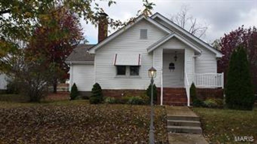 This house has all the right stuff. Take it and make it Wonderful!  Newer thermal windows, fireplace in the living room, large eat in kitchen, and full unfinished basement will get you started. Now add the detached garage with opener, carport and 15 x 30 ft covered patio area.  Put your finishing touches on it and you will have a fantastic home.  Plus, city park with pool and elementary school are just yards away! Already a good home, make it a GREAT one! SpecialListingConditions: Foreclosure