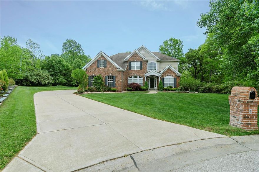 Stately curb appeal w/impressive professional landscaping+lighting & situated at the end of a cul-de-sac lot. A true 5 Bedroom custom house built by Berkley Construction & beautifully maintained by single owners (no pets): Open concept & sun filled floor plan: Wood flooring flows from the 2-sty Foyer flanked by formal Dining Rm & Office/Den & into the Great Rm which opens into Kitchen/Breakfast Rms+Hearth Rm also w/wood flrs. Granite counters, huge WI pantry, Butler's pantry, planning desk & kids BI cubies.; MF Mother-in-Law Suite w/full bath is an added plus! Master Bdrm suite 'wing' w/Sitting Rm (12'x10'), WI closet (12'x10'), luxury Bath w/separate H/H vanities & private water closet: Fin. LL will 'WOW' you! WI Wet Bar w/granite counter enhanced by full kitchen w/all stainless steel appliances+pantry: Large Fam Rm+Game Rm & awesome Theater Rm w/BI wood cabinets, projection & surround sound (furniture excluded): Central Vac: Zoned HVAC: Security System & In-ground sprinkler system.