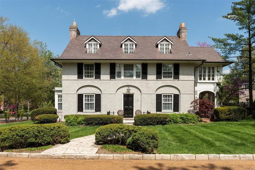 Located in the heart of one of the most iconic neighborhoods in Clayton, this Maritz & Young designed home is a superb combination of understated elegance and a stately retreat.  The interior space is both open and gracious, the floor plan features a large updated kitchen opening to the hearth room and center-hall stairway. Hardwood floors,10ft ceilings and distinctive millwork create a cozy ambiance. The 5 bedrooms and 4 baths can easily accommodate guests or family sleepovers.  The ensuite MBR includes a working office or seating nook that overlooks the private Wydown Terrace. The backyard stone patio, huge barbeque area, and covered portico provide ample entertaining space and seclusion for your morning cup of coffee.  The side entrance mudroom is perfect for opening mail, wiping muddy paws, and storing bike helmets and running shoes.  Perfectly situated, the home is 3 minutes from Clayton Schools (K-8th), Forest Park, the Demun restaurant district, and Washington University. Additional Rooms: Mud Room