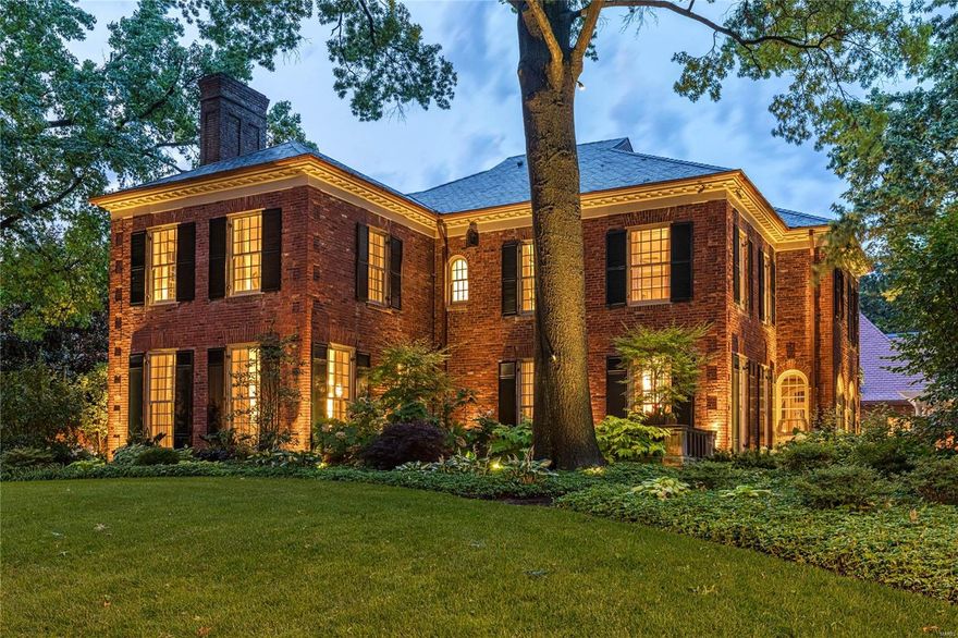 Spectacular Georgian Revival, originally designed by Gale Henderson-notable architect, offers a stunning main house plus a 6,000sf carriage house circa 1888. You'll find a vibrant mix of classic design and modern flair throughout.  1890 Tennessee marble and a 19th Century square piano re-purposed as the center island of the designer kitchen are just a few of many highlights. In the living room, there is one of 7 gas fireplaces, floor to ceiling windows, and french doors leading to a private limestone veranda.  An exclusive ensuite master bedroom with accessory, shoe & clothing closets also offers heated floors, Danby marble dual vanity, custom shower, & soaking tub in the master bath. A professional catering kitchen, ensuite bedroom, exercise room, wine cellar, and cooled fur storage rounds out the walk-out lower level. Entertain your guests in the garden under the covered pergola and in the saltwater pool. See Features attached-completely new infrastructure in main and carriage house. Additional Rooms: Sun Room, Wine Cellar