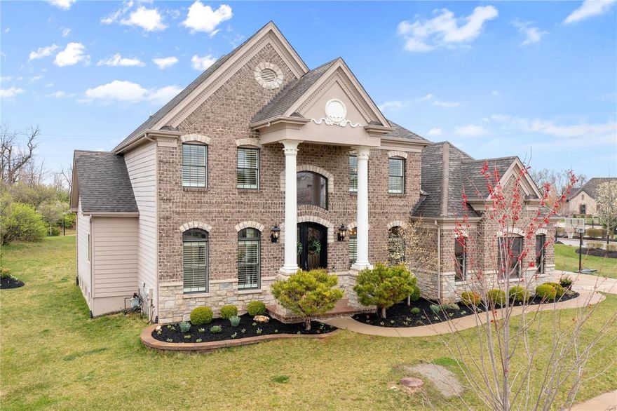 Luxury meets convenience!!  You’ll love this gorgeous custom built 1.5 stry 5bdm, 4.5 bath w/ over 5,000 sf of spacious elegance and located w/ close proximity to WW town center! Stunning 2 sty foyer w/formal living & dining rm leads into great rm w/ built in bookcases & gas fireplace.  Gourmet kitchen w/ center island, granite countertops, custom cabinetry, SS appliances opens to a light filled breakfast rm and hearth rm w/gas fireplace. Walk out to the updated patio & fire pit, beautifully landscaped huge FLAT backyard- perfect for backyard entertaining or future pool!!  Primary bdm rounds out the first floor w/ luxury bath & two walk in closets. Upstairs includes 3 more spacious bedrooms & 2 full baths. Newly finished basement includes bedroom, full bath, recreation/gaming space, workout area & family room. 4 car garage, plantation shutters & gorgeous mill work throughout, subdivision pool &walking trails, Rockwood Schools- Too many amazing features to list- come see for yourself!