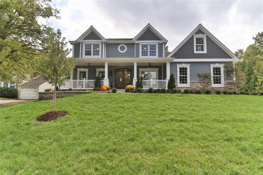 Custom 6 Bedrm 4.5 Bath Home by MRM Manlin Development Group on Gorgeous 1/2 Acre Lot w/ Sweeping Front Porch and 3 Car Side Entry Garage. Walking Distance to Kirkwood Historic District.  Just Under 4000 Sq. Ft.and 1000 Sq. Ft. in Finished Low Lev. Rich Wood Floors, Surround Sound, Crown Molding, Recessed Lighting, 9’ Ceiling on Main Level with 12’ Box Beam Ceiling in the Great Room; Direct Vent Fireplace Flanked w/ Built in Bookcases. Center Isle Kitchen w/ Monogram Series Appliances, Quartz Countertops, Under Cabinet Lighting. Breakfast Room. Screened in Porch. Dining Rm w/ Sculptured Ceiling, Wainscoting. Luxury Master Suite: Coffered Ceiling, Bay Window, Walk-in Closet.  Master Bath: Soaking Tub, Oversized Separate Shower with Marble Surround and Inlay, Double Sinks, Quartz Vanity. Upstairs has an Optional Bedroom or Bonus Retreat.  Main Floor Laundry with Built in Cubbies.  Finished Low Level w/ 10'pour! Handsome Wet Bar, Family Area, Full Bath and Guest Bdrm/ Exercise Rm Additional Rooms: Mud Room