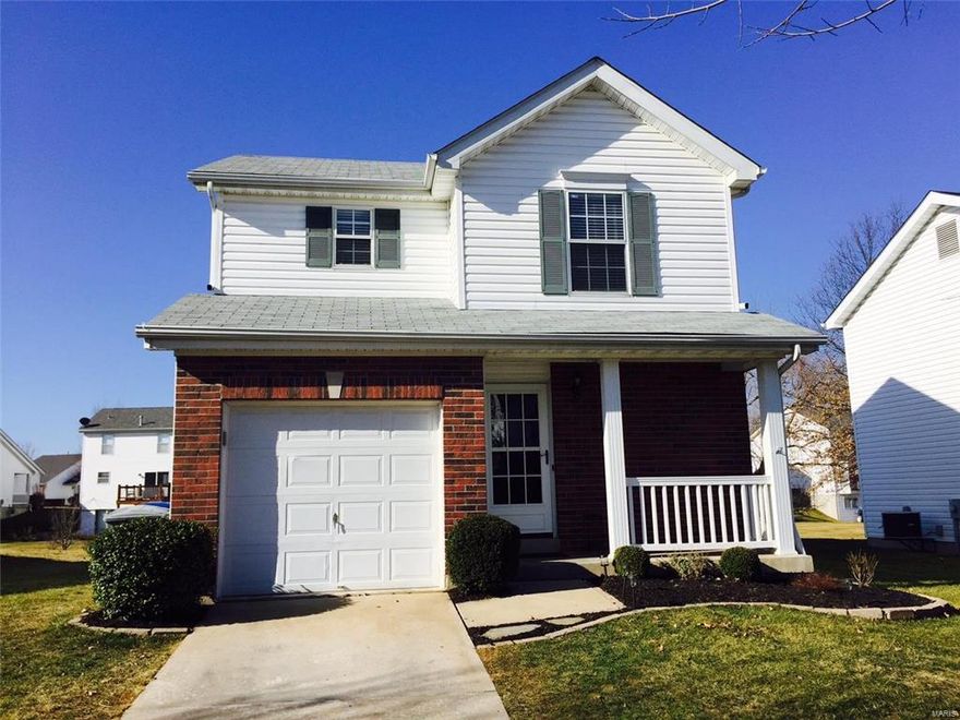 Don't miss out on this cute 2-story home! Home is loaded with updates! Newer features added within the last few years include: ceramic in kitchen, laminate flooring on the main level, NEW sliding glass door leading to the beautiful patio, NEW water heater, updated bathrooms (w/ adult sized vanities and new flooring), New carpet in bedroom, custom window treatments, 6 panel doors, and Stainless Steel Appliances (dishwasher, oven, microwave). Excellent starter home! Don't let this one slip by!!!