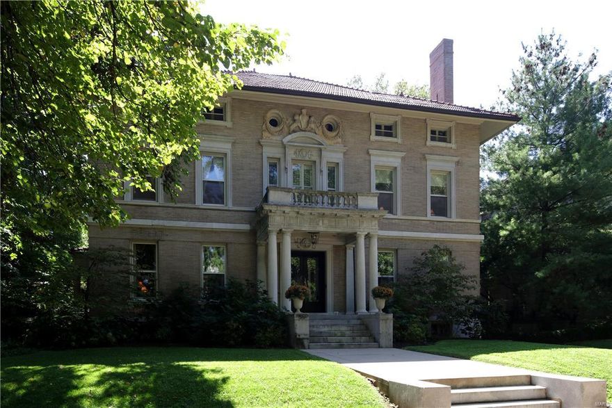 Italian Renaissance-style residence situated on an historic premier private street has been sensitively and tastefully updated. Outstanding architectural detail is the hallmark of this remarkable home. Gleaming chandeliers, refinished hardwood floors, exceptional fireplace mantels, crown molding, French doors, bay windows and a grand entry hall staircase create an elegant setting for entertaining family and friends. Updates include a spacious chef’s kitchen and butler’s pantry with custom cabinetry, granite countertops, premier stainless appliances and ample storage space. A large, lower level walk-in wine cellar for the serious oenophile. The 2nd floor includes 3 bedrooms, 3 full baths and a large study.  2 additional bedrooms, an office, and ballroom are located on the 3rd floor along with a walk-in cedar closet and 2 storage rooms.  The 3-car carriage house contains a 2nd floor office/guest suite with a half bath. The charming side and back porches overlook a walled garden.