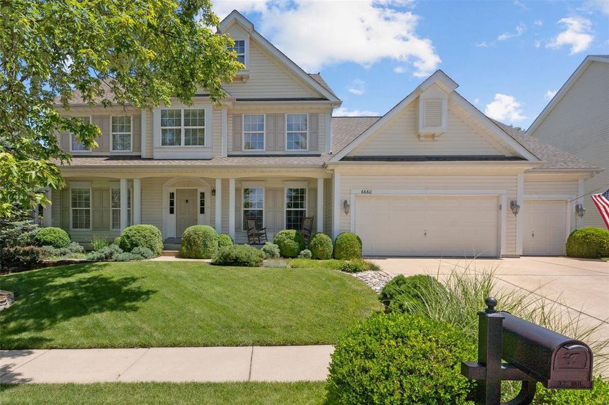 Discover this charming 1.5-story house in Oakville that backs to woods. You will be captivated by the meticulously maintained yard and exquisite landscaping, a testament to the pride of ownership. Step inside to a kitchen adorned with a double oven and gas cooktop, complemented by an expansive center island and ample pantry space. Entertain effortlessly in the impressive great room featuring a cozy gas fireplace and abundant natural light. Retreat to the spacious main floor master suite, complete with a walk-in closet and a luxurious master bath boasting a double bowl vanity, tub, and shower. The main floor boasts a beautiful sunroom that leads to a private deck. Upstairs, a sprawling family room awaits alongside 3 bedrooms all with walk in closets and two full baths. Outside, the beautiful backyard beckons with a sizable patio adorned with a charming pergola, ideal for outdoor gatherings. Additional highlights include zoned HVAC and an oversized 3-car garage providing ample storage.