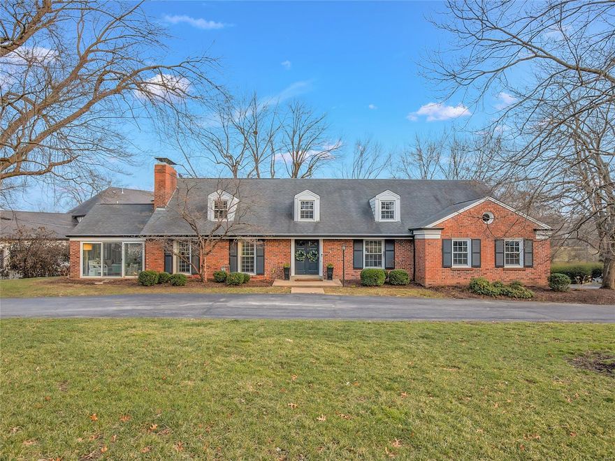 The marriage of stately Ladue sensibility with meticulous 'au courant' modern updates! You will not believe your good fortune to find this thoroughly fresh, light, bright 1 ½ story filled with charm and style. Cool paint colors and designer papers accentuate the carefully selected details as the current owners transformed the vintage quality by polishing the hard wood to maximum shine  and remodeling the gourmet-lovers kitchen to perfection. Seizing space in imaginative ways expands the open concept breakfast room and bar, while an assortment of additional living areas are superbly decorated and enhanced for the ultimate in living and entertaining. Great baths, bonus built-in library nook, large second floor hangout/family room/study gives everyone a place to play and recharge while the walkout lower level is ready for exercise and what have you! Beautiful main floor owner's suite, large lot, & expansive garage with room for 4 cars tandem. Move in, make yourself at home and just enjoy! Additional Rooms: Sun Room