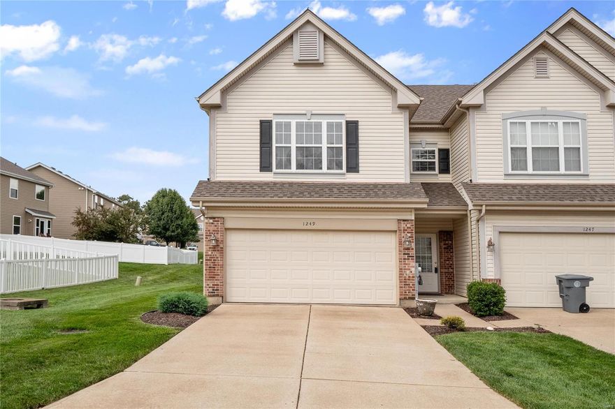 Welcome home to this beautiful 3 bed, 2.5 bath townhome in the highly sought-after Fort Zumwalt School District! With over 1,700 sqft of living space, you'll have plenty of room to spread out and make memories! You'll love the new pergo flooring throughout, and the spacious living room with a gas fireplace - perfect for relaxing after a long day! The large kitchen features all new, matching stainless steel appliances, breakfast bar, eating area and access to outdoor patio – ideal for hosting summer BBQs! Main floor laundry adds convenience while upstairs lies the oversized primary suite with dual walk-in closets and private bathroom, along with 2 additional bedrooms and 1 additional full bathroom! Best of all, enjoy the community pool or explore the nearby parks, dining options, shopping centers and more! Don't miss your chance to call this amazing place home - schedule a showing today!