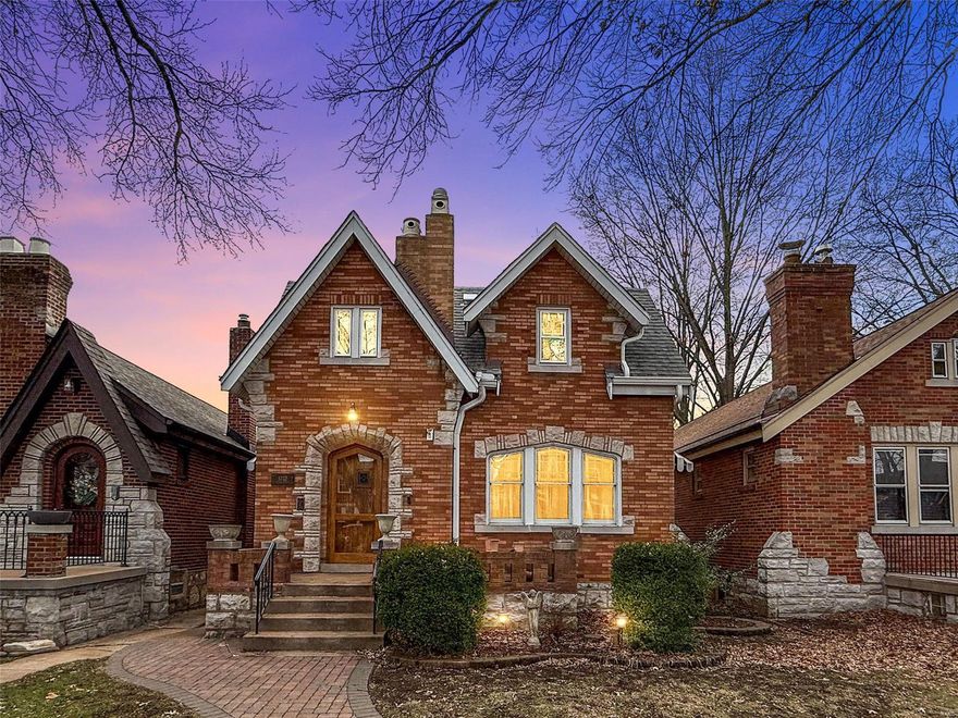 Live in the heart of vibrant South City! This home blends historic character with modern comfort. Step back in time with stunning stained glass windows, original wood moldings & beautiful hardwood floors. The floor plan invites effortless living & entertaining. Imagine hosting memorable gatherings with friends & family. The finished basement is ideal for a game room, home theater, or add a home office. The covered back patio is perfect for drying off your dog before they come back inside! The one-car garage provides secure parking and additional storage. Unbeatable location with iconic landmarks like Macklind Ave, Francis Park, & Lindenwood Park all just a stone's throw away. Craving a taste of local favorites? Ted Drewes is practically next door. Need to venture beyond South City? No problem! Easy access to major highways, making your commute to Forest Park, Washington University, or St. Louis University a breeze. We know you will love it as much as the current owners have!