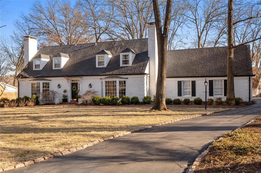 Beautifully appointed 1.5 story home in the wonderful Forest Green Estates of Ladue. The main floor features a bright & open floor plan w/ hardwood floors, big windows, wonderful moldings & built ins throughout. A chic entry hall welcomes you into a bright living rm w/ gas fireplace, & a sophisticated family rm w/ an additional gas fireplace. Gourmet eat-in kitchen is to die for w/ a center island open to a large family rm with stunning window wall views. The tucked away primary suite offers an oasis of privacy w/ an updated designer bathroom & walk-in closet.  Second floor boasts a large ensuite bedroom (second primary) & 3 additional bedrooms w/ an updated hall bath. The bonus basement features a custom wet bar w/ a beverage fridge & a rec rm for entertainment. You will love the walk-out terrace w/ a built-in FP overlooking the gorgeous private backyard. With a 2-car side-entry garage & Reed Elementary, this home is picture-perfect. Move right in and prepare to LOVE WHERE YOU LIVE!