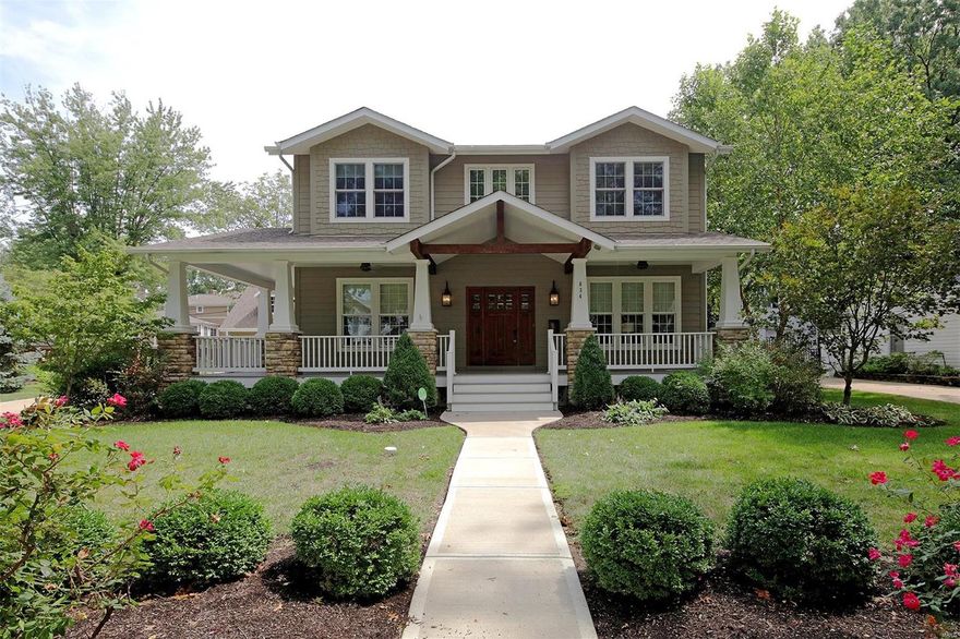 All the charm of a Kirkwood home including a wrap around porch with the amenities of today’s discerning buyer. Once inside you’ll be drawn by the gleaming hardwood floors leading to the library w/ built-ins &  dining room w/ butler’s pantry. The kitchen is a chefs delight w/center island, custom cabinetry, granite counters, Theramador refrigerator & Dacor 6 burner gas cooktop to name just a few. The kitchen opens to a fabulous family room w/ wood burning fireplace & sunroom with walls of windows. Upstairs the master suite is pure luxury with dual vanities, bain ultra soaking tub & oversized shower w/dual heads & towel warmer. Three more bedrooms each with it’s own bath & a laundry room round out the second floor. The finished LL offers a kitchenette, additional family room space & 5th bedroom & full bath. The oversized 3 car carriage house garage comes complete w/ wet bar & half bath a wonderful bonus feature. Walk to downtown Kirkwood shops & restaurants a beautiful & gracious home Additional Rooms: Mud Room, Sun Room