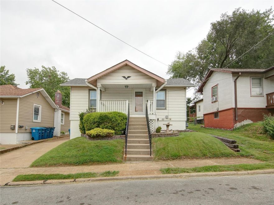 Check out this beautiful 2 bedroom home. Step through the front door, which is located off of a covered front porch, into a nice sized living room. Prepare to be amazed when you make your way into the gorgeous kitchen which was updated just a few years ago. The bedrooms are connected by a hallway, with a full bathroom in between. The bedrooms are large and very cozy. The basement is partially finished and can be used as extra living space, or anything you need it for! That's the inside, just wait until you get to the back yard. It is very large and partially fenced. The wooden fence does belong to this house. The backyard also has a deck, a fire pit and a shed for storage. This home has been meticulously maintained and is ready for its new owner to enjoy all it has to offer. Schedule a showing today and see for yourself! The windows are all newer and the washer, dryer and refrigerator all stay.