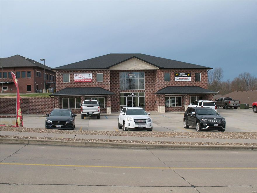 9,160 SF two level office building with excellent off-street parking and Class A construction throughout. Lease spaces available in various sizes. 

Great Off-Street Parking in Excellent Area
Multiple Offices and Restrooms
Class A Construction Finish Throughout
Suitable For Various Uses
Lease Space in Various Sizes – Call for Details Location: City, High Traffic, Suburban