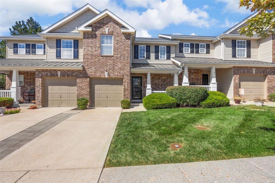 If you're looking for low maintenance in the perfect location, the search is over!! This meticulously cared for townhome is ready for you. On the main floor you will find an open concept with the kitchen, dining area and living room. Living room boasts high ceilings where you can see the loft area from the main level. New LVP throughout the main level. You will enjoy your primary bedroom on the main level with a walk-in closet. Also located on the main level is your washer and dry. Upstairs is a prefect area to make an office or sitting area. You will also find an additional good-sized bedroom with walk in closet and bathroom. Outside the deck is in great shape with stairs heading down to the pergola that stays with the home, great space for entertaining or just relaxing after a long day. A row of trees has been planted to give additional privacy. The basement is unfinished with new top of the line Trane HVAC. Enjoy the subdivision pool that is in walking distance!