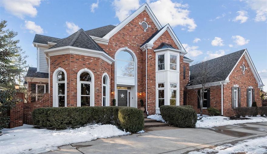 Welcome to extraordinary. This magnificent 5-bedroom, 6-bath home, combines sophisticated design, thoughtful finishes, and an abundance of bright spaces, offering exceptional living for both relaxation & entertainment. Light-filled, grand spaces welcome you around every corner including elegant formal living room w/ stunning windows. A thoughtfully-designed floor plan, w/ almost 7,000 sqft of living space, flows seamlessly throughout. Gourmet kitchen features high-end appliances, quartz counters, breakfast room, butler & walk-in pantries. Each bedroom boasts private baths & walk-in closets. Luxurious main floor suite is a true sanctuary, complete w/ spa-like bathroom featuring dual vanities, soaking tub, walk-in shower and generous storage spaces designed by California Closets. 3-car garage, stunning landscape, rounds out this exceptional property, nestled in the heart of Town & Country and walking distance to all that this lovely community offers - fine dining, shopping, parks & more.