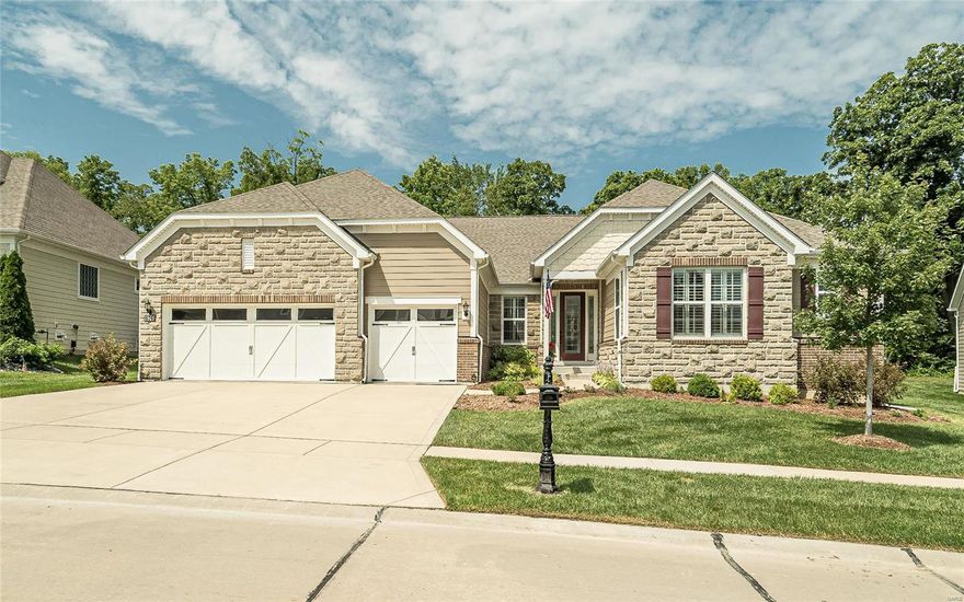 Exquisitely built custom ranch w/5 bedrms & 5 baths awaits you in this picturesque setting! The welcoming foyer features gleaming oak flooring that flows into the formal dining rm & spacious family rm w/floor-to-ceiling stone fpl & a wall of
windows overlooking the park like backyard & atrium doors. Exceptionally spacious kitchen w/42” staggered custom cabinetry, granite counter tops, stainless steel appliances & center island adjoins breakfast rm & a beverage center. Master bedrm ste w/wide windows, den, customized walk-in closet & separate water closet, soaking tub, custom walk in tile shower. 3 addtl bedrms, den/office, mud room & main floor laundry complete the main floor living. A hardwood staircase w/wrought iron spindles accesses the LL w/entertainment space that includes rec rm, game rm, workout room, temp controlled wine cellar to fit 1000+ wine bottles, a guest suite & full bath. Situated on a quiet street with overhang & outdoor patios, all surrounded by landscaped gardens.