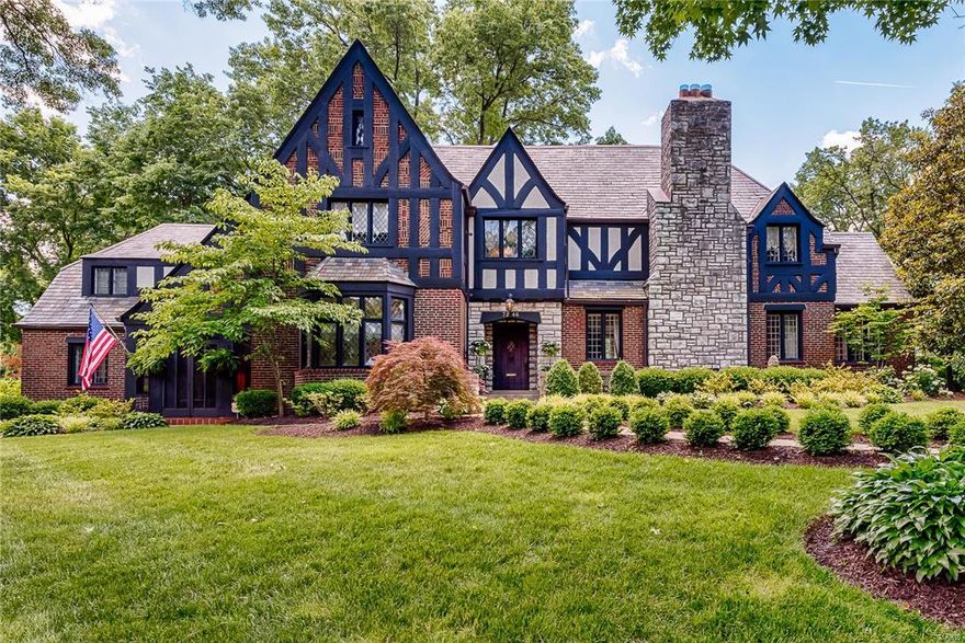 Almost a double lot! Loads of interest! Smart buyer secured home prior to spring re-launch!  This English inspired manor house has captured the hearts and imaginations of passers by for generations. Situated on one of the finest lots in Clayton with backyard space hosting an Italian like Piazza and an enormous side yard for your pool addition. Enjoy drinks and secrets fireside in the grand salon with dedicated solarium. Spacious dining room with intimate sunken niche and attached screened porch. Updated kitchen could be opened to the dining room creating a Pinterest worthy oasis! Main level library with full bath easily converts to 1st floor bedroom. Family room between floors provides the perfect gathering space with JULIETTE balcony and fireplace (ideal new master area) Private master suite with dressing area and lovely bath with tub and separate shower. Rehabbed hall bath for kids. ATTACHED oversized 3 car garage and additional driveway parking. Superior walkability. Forest Park Additional Rooms: Sun Room