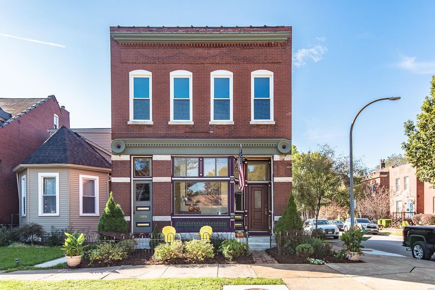 Formerly C J Eckhard Market, this building has been beautifully converted into a single family residence. The first floor has 12ft ceilings, new hardwood floors, large bright rooms and new bath and kitchen, just waiting for you to entertain. Two large bedrooms upstairs, a large family room and another recently updated bath and laundry hookups complete the second floor. A power gate to the driveway lead to an oversized garage... So many updated! New plumbing includes interior supply and waste lines, sewer to the street, water service and meter 2/2020. New electric service 8/21, 2nd floor A/C 7/21, new garage roof 10/20, home completely tuckpointed 2018, new roof on the main building 2017, new water heater 1/21, new windows 4/21, new kitchen 9/21 and new hardwood floor on the first floor 9/21 along with new exterior doors. UNBELIEVABLE, come check it out!