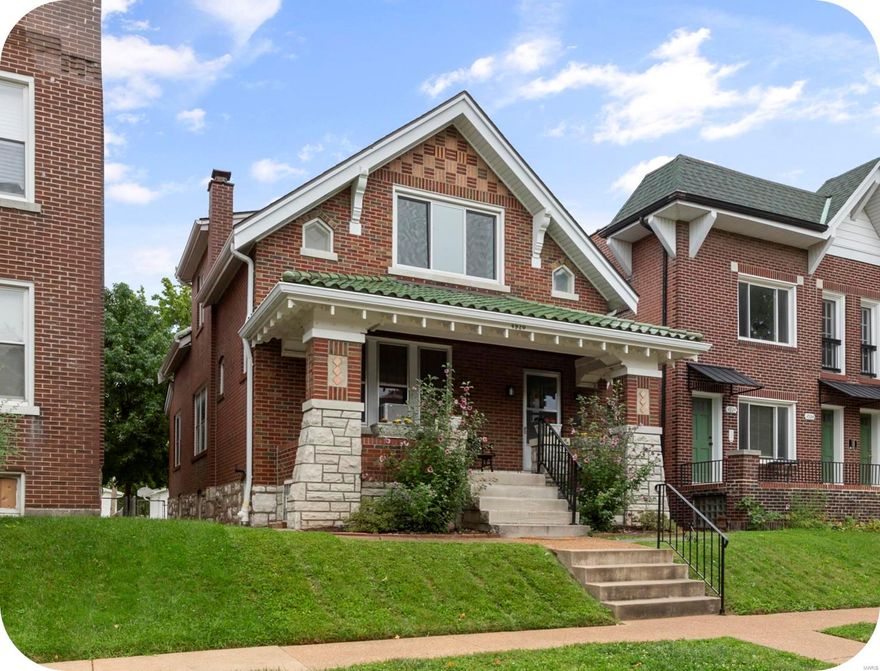 Welcome to this jaw-dropping eclectic bungalow in Princeton Heights with new solar panels! From the moment you walk in the front foyer you will notice how wide open and airy the floor plan feels. The home lives large. Plenty of original architecture and stained glass windows. The kitchen is truly one of a kind; featuring WoodHarbor custom cabinets made of Knotty Alder w/ a walnut stain, open face floating shelving, navy ceramic tile back splash, & granite countertops. Enjoy Fisher Paykel stainless dishwasher, Summit stainless refrigerator, and stainless gas stove in the built in island. Three roomy bedrooms upstairs with a balcony perched over the spacious back yard. Abundance of garage space with a unique twin door detached garage. Just a short walk to Onesto Pizza & Trattoria, easy bike ride to Macklind District's restaurants/shops. Recently Updated 2nd floor bathroom 2021, Solar panels 2021, new radiator installed Dec 2020, and new Fuse box and electric service.