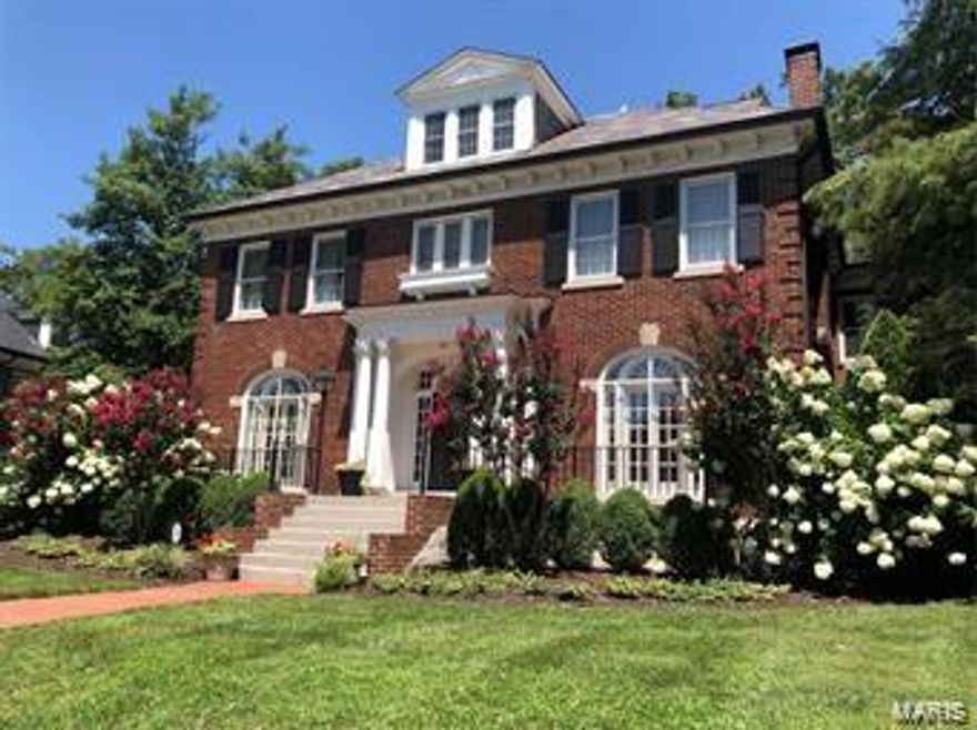 Simply a show-stopper in on e of Clayton's favorite neighborhoods. This 2.5-story 5+ bedroom home combines elegant architecture with up-to-the-minute finishes for today's lifestyle. With gleaming hardwood floors, 10-foot ceilings, Palladian windows and exquisite mill work, this home is spectacular. Its center hall floor plan is dominated by a graceful staircase with historic architectural details throughout. The sophisticated, eat-in kitchen, living & family rooms are perfect for family and guests. The second floor master suite boasts a fabulous, renovated master bath, walk-in closet & large sunroom/office that could be used as the master bedroom. Two other second floor bedrooms are bright and inviting, and a third floor bedroom suite includes bonus sitting room and breathtaking views of the fenced .51-acre lot. A partially finished lower level provides additional play space, & a well-appointed wine room. The 2-car garage completes the inviting layout, with Clayton schools nearby. Additional Rooms: Wine Cellar