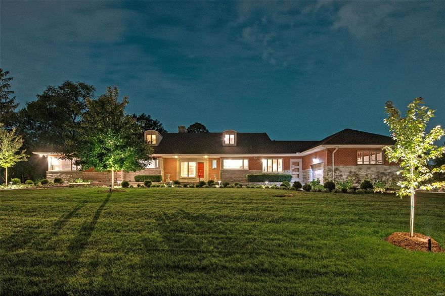 Located in sought after Clermont Estates this amazing remodeled mid century modern 1.5 story brick home, features marble entry, gray maple wood flooring, & new carpeting; large open updated modern kitchen w/ stainless dishwasher, Wolf gas cooktop & fan, Sub Zero refrig & large wine cooler, center island w/ double sink, floating shelves, pendant lights, built-in cabinets, & quartz counters. 2 fireplaces, stamped concrete patio (‘15). Main floor master bedroom suite. Renovated 2nd floor w/ 2 beds, open staircase, new carpeting, updated full bath. Professionally finished lower level w/rec room, full bath, bar w/ granite counter, undermount sink, cooler, luxury plank flooring, office & work out rooms, & large storage area. 3 car garage w/ new doors, both front (off circle drive)& rear entry. Large, level, half acre lot, w/ higher elevation than other homes in neighborhood (calm, with no cut through traffic), sprinkler system w/ 9 zones (Jul ‘21). See additional attached.