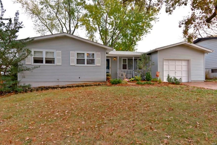 Mehlville School District!  This charming 3+ bed, 2.5 bath ranch is an adorable home with upgrades throughout! Newer roof & gutter replaced in 2013, attached oversized garage w/workshop & crisp landscaping enhance the curb appeal and welcome you home. Enter into the living room which opens onto a fully renovated oversized kitchen which boasts new hardwood floors, loads of maple cabinets w/crown atop, eat in area & stainless steel appliances. Kitchen is open to large dining area including built in seating w/storage, eating area features access onto the deck.  Large family room adjacent to the kitchen features a gas fireplace & also opens onto the back patio.  The main floor also includes 3 bedrooms, a fully renovated full bath w/new vanity, marble floor & updated lighting. Newer windows throughout home. Finished lower level offers 3/4 bath, recreation/family room, two sleeping areas & ample storage. Othr: LL laundry, new furnace & air conditioned in 8/15, walk to Clydesdale Park & MORE!