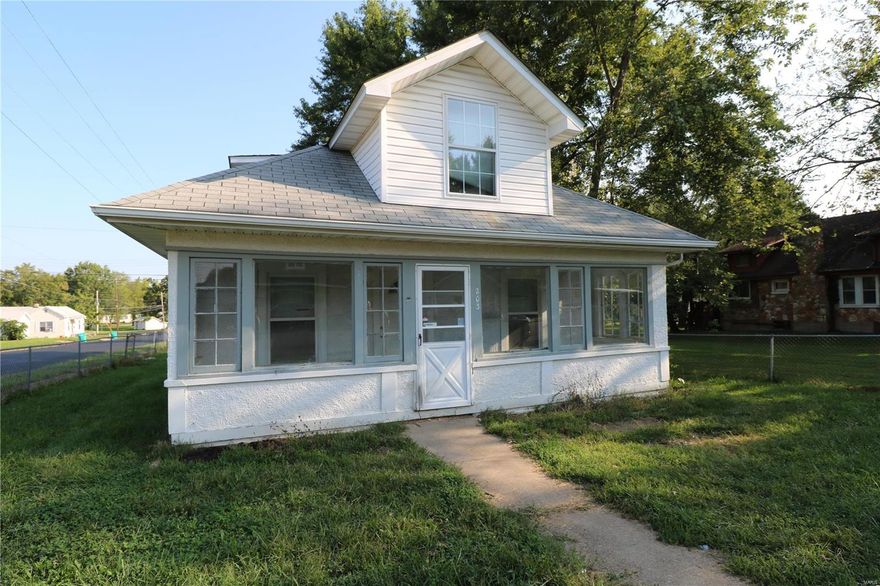 INVESTMENT OPPORTUNITY!!  3 Bedroom, 1.5 Bath home with enclosed front porch, fenced yard, off-street parking, and basement!  Home features some original hardwood floors, ceramic tile, vinyl siding, and some vinyl windows.  Kitchen and bathrooms have been updated over the last 6-10 years,  and furnace and hot water heater are fairly new - actual age is not known.  The basement does get wet sometimes, source of moisture is unknown.  Home is being sold AS IS. SpecialListingConditions: Foreclosure