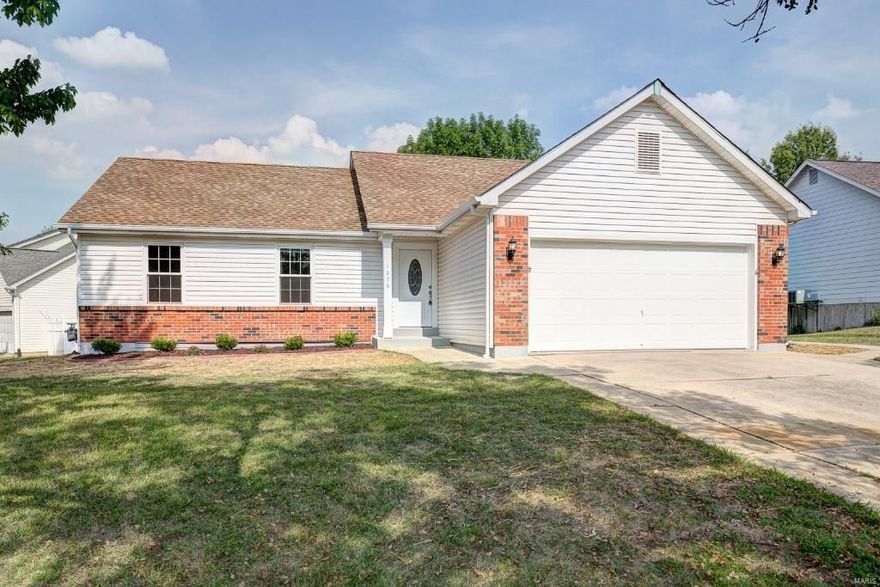 Recent price reduction! Welcome to 1096 Harness Dr. This gorgeous Ranch home has many updates that include new carpet through out on the main floor, brand new countertops and flooring in the kitchen, and 2 updated bathrooms. Enjoy the spacious floor plan that makes this 3 bedroom and 2 bath Ranch very attractive. Other great features include a fireplace in the living room, patio, and a large unfinished lower level. The lower level has a plenty of room to add another bedroom. Don't miss this opportunity to pick up a great house in the Francis Howell School District.