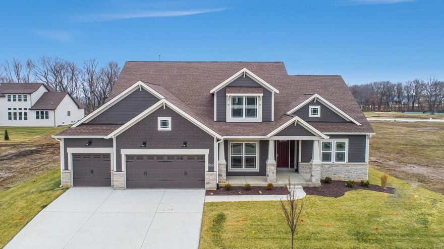 MOVE IN READY! New construction in Fienup Farms by Fischer and Frichtel, a beautiful, 223 AC community. This impressive 1.5 story has 4 BD, 3.5 BA, 3,419 s/f & incredible finishes.The popular Glenhurst II has stunning curb appeal w/James Hardie siding, stone, light craftsman details, 3 car gar w/added depth, carriage style gar doors, arch shingles, full yard sod, prof landscape & lawn irrig. Features inc a MAIN FLOOR MASTER, custom spa bath, eng wood flrs, 11’ clngs in the Grt Rm, 8’ solid doors, gas FP, Deluxe Kit, island, Quartz c-tops, SS KitchenAid appl, 36” gas c-top, chimney range hood, dbl convection ovens, micro drawer, a princess suite, step up Bonus Rm, low e windows, R 38 ceiling insul, dual HVAC, 14x16 covered patio w/a 21x16 open patio & tall bsmt pour. Community amenities inc a 26 AC lake w/paddle boat dock, fishing docks, 50+ acres of common ground, pickle ball courts, walking trls, pavilions, fire pit, comm garden, playground & tot lots. Top rated Rockwood schools.