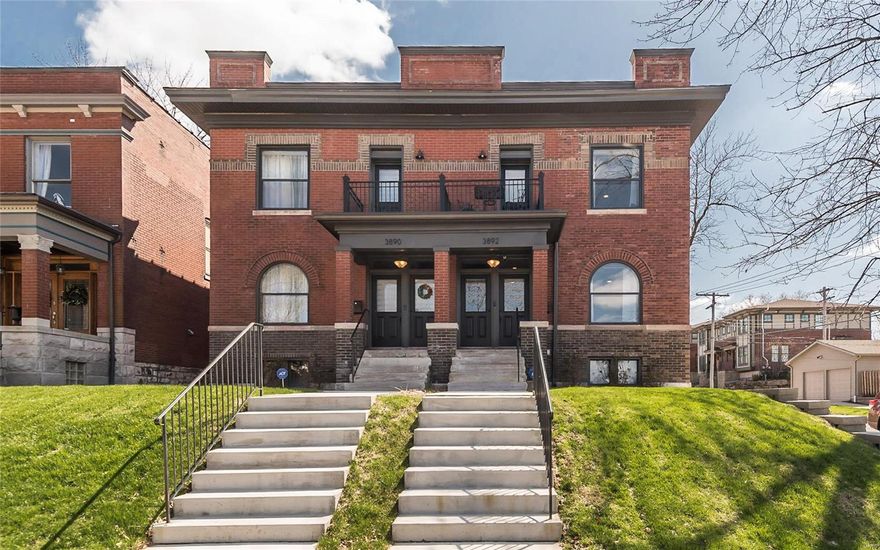 Elegant semi-detached home combines old world charm with all the amenities that  buyers are looking for in the 2018 market and is located on one of the most sought after streets in the city! Property has been completely renovated with noticeable quality craftsmanship and amazing high-end finishes! Gorgeous kitchen with 42' cabinets with crown molding, granite counter tops, subway tile backspash, SS appliances and center island. You will love the pocket door and arched window in great room and classic hardwood flooring throughout the main level. Second level features nice sized bedrooms with quaint balcony in front room and awesome master suite with his and her walk-in closets and private master bath with double vanity, private water closet and floor to ceiling subway tile shower surround. Additional features include: new detached 2 car garage, 2nd floor laundry, private fenced backyard, white 5 panel doors, all new systems (roof, plumbing, electric, zoned HVAC) and so much more!