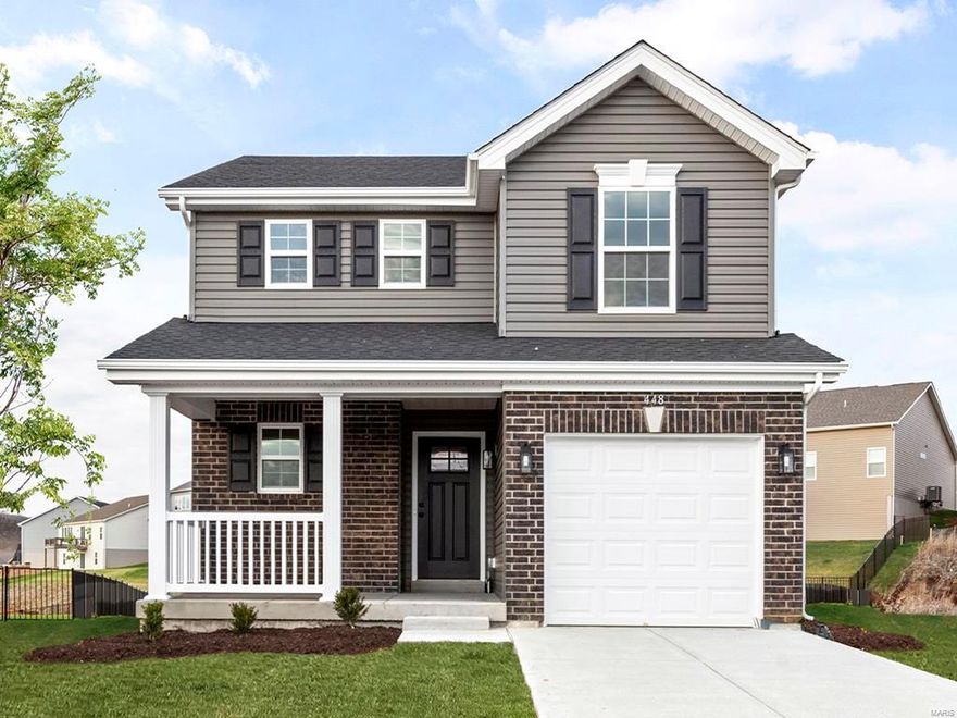 Pre-Construction. TO BE BUILT home ready for you to personalize! LIST PRICE and PHOTOS reflect the 2BR, 2.5BA + loft St. James two story. Pricing will vary depending on various interior/exterior selections. This home offers an open floorplan with a spacious family room that flows into the dining area & kitchen, which features ample cabinetry & an optional breakfast bar for extra seating. Upstairs, the master bedroom includes a walk-in closet & private bath, along with one or two additional bedrooms (or a loft), a full bath, & a convenient laundry area. One car garage, main floor powder room, soffits & fascia, & more! Additional choices include bay windows in family room or dining room, fireplace, & luxury master bath. Parkview is a new home community by McBride Homes, featuring sidewalks, green spaces, and a family-friendly atmosphere near I-44, shopping, & dining. Enjoy peace of mind with McBride Homes’ 10 year builders warranty & incredible customer service! Display photos shown.