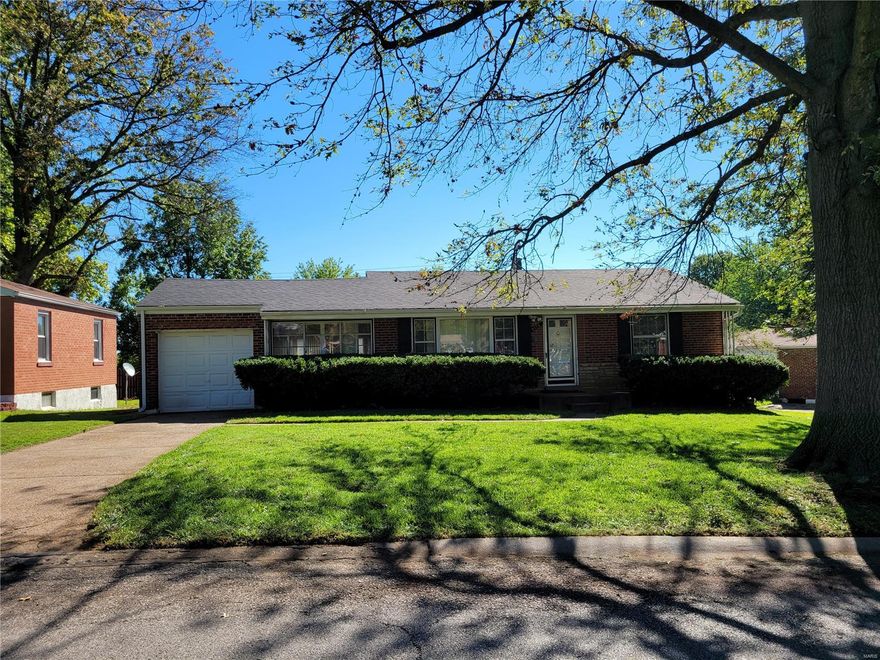 Brick Bungalow with easy access to 367 and 270. With some sweat equity you will have a great home for less then renting. Some Wood floors, nice size backyard and great curb appeal. Being offered in As Is Condition.