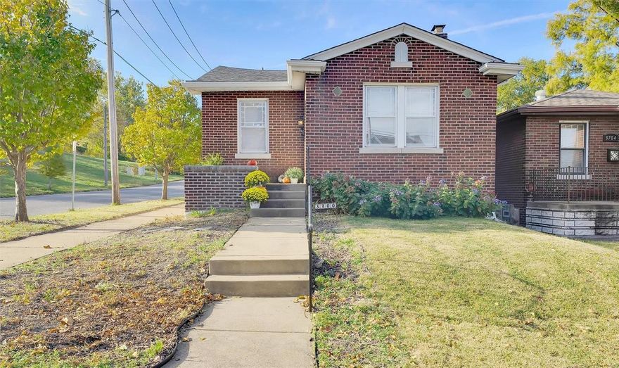 SUNDAY open house cancelled.  Home under contract.  Charming 2-bedroom, 1-bathroom bungalow located on a lovely corner lot in the heart of the Dutchtown neighborhood. This well-maintained home boasts a brand new roof (Oct. 2024) and recent updates include HVAC system (2017), hot water heater (2023) and water lines—providing peace of mind for years to come. Enjoy the convenience of being just a 5-minute drive from the scenic Carondelet Park, perfect for weekend strolls or outdoor activities, and only a 10-minute drive to downtown St. Louis for dining, entertainment, and more! The cozy living space is filled with potential for personal touches. Whether you're a first-time homebuyer or looking to downsize, this bungalow offers a perfect blend of comfort and accessibility. Don’t miss out on this gem in a prime location!