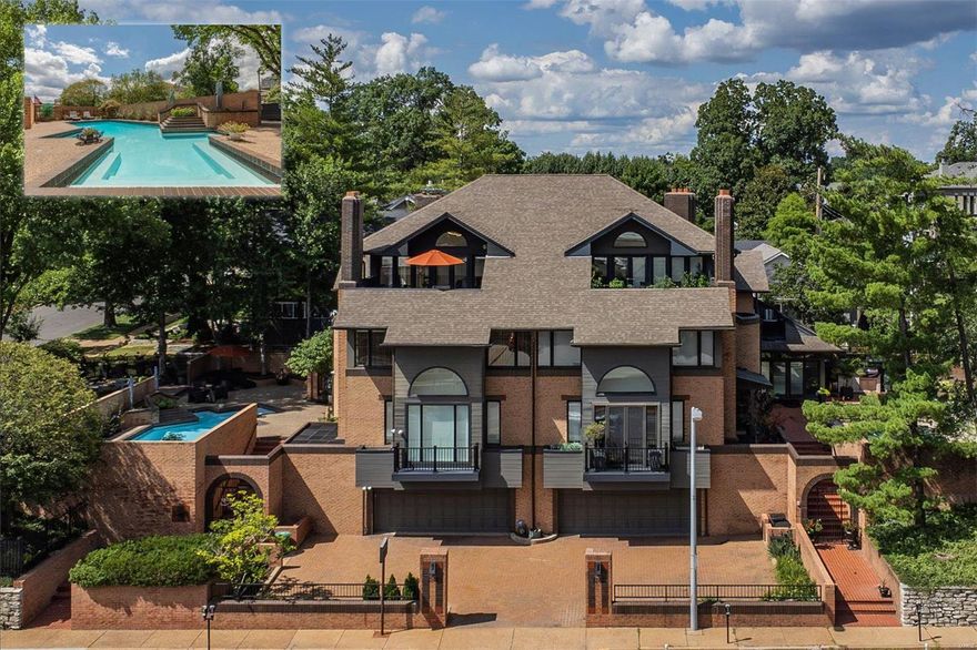 Spectacular 3-Sty townhome with 3 Beds 4.5 Baths & 4800 sqft of living space, has an elevator servicing all floors! Main Floor finds dining, light & airy Living Room with box bay window; gourmet Kitchen with custom cabinets, Quartzite counters & backsplash, waterfall center island & top of the line appliances. Fantastic Family Room with French doors! Handcrafted staircase with custom handrails to the 2nd Floor with vaulted Master Retreat with balcony; a spectacular spa-like Bath, multi-head walk-in shower, free-standing tub, skylights & custom walk-in closet. Finished 3rd Floor with multiple closets, spacious balcony & the 3rd Bath. Highlights: hand selected white oak wood floors, Nora & Lutron Systems, recessed & high-end lighting, zoned HVAC, security & irrigation systems & 2-car attached garage with built-ins. Walkout LL features a large Rec Room, wet bar, 4th Bath. Relax in your own fully-fenced, private oasis, complete with in-ground pool! Perfect for entertaining! Location: Other