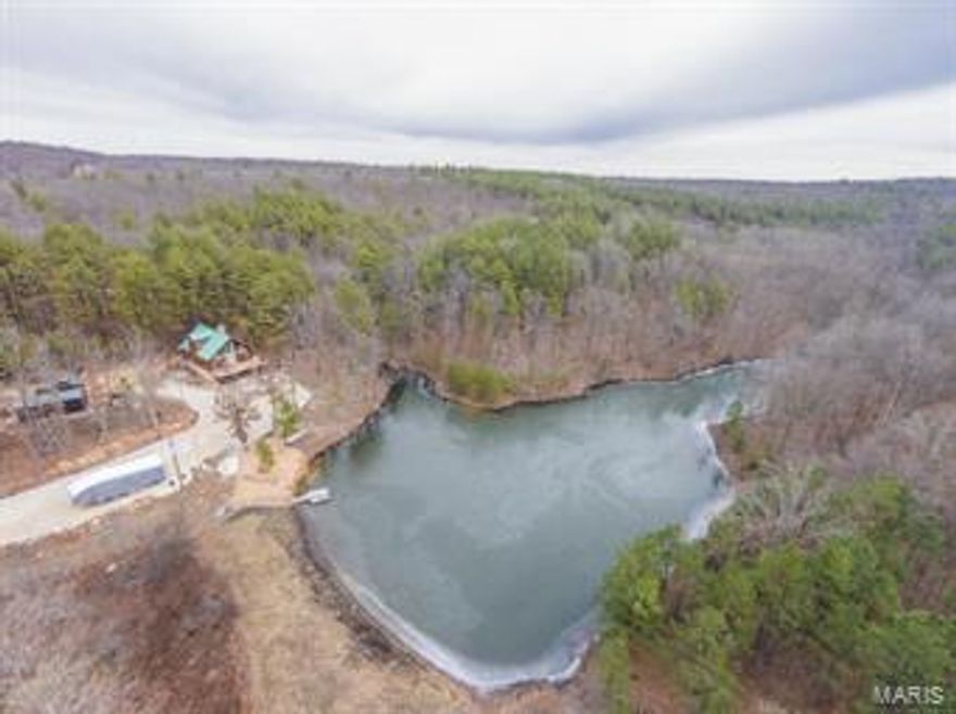 Teddy’s Tick Ranch just south of Steelville, MO(The Floating Capital of MO) has much to offer.This 130 acres is an Outdoorsman’s paradise with food plots,plenty of whitetail deer & turkey,plus 2 lakes loaded with fishing opportunities.This unique 1.5 story log home with 3 bedrooms,1 is a loft, & 2 baths with deck overlooking a beautiful stocked lake is your dream destination.It is beautifully built with rustic pride, has a part finished basement with a wood burning stove & a stone wood burning fireplace in the great room,will make this farm your favorite place on earth.The home has a backup generator source of power & a 30X40 pole barn for all your storage needs plus a 12 X24 shed.There is even a RV hook up by the first lake for extra guests or family with electric & septic hookup.The farm is absolutely serene,secluded, & picturesque,surrounded by beautiful & quiet privately owned farms. There are so many wonderful features of this property that you will need to come take a look.