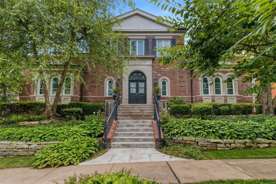 Welcome to this exquisite Clayton 1.5 story custom home! This elegant exterior offers heated steps leading to your front entry. Bright open living space not only greets but will impress the most discerning of buyer with a 2 story entry looking up into your loft library and custom iron banister. Main level offers 10 foot ceilings ample arched windows & amazing sight lines to your charming limestone patio surrounded by mature landscaping. Walk into your custom kitchen offering a timeless design & custom built ins, large island, sub zero fridge, and brkfst room. Main level suite offers plenty of space & unique yet functional design. Expansive bath has dual vanities, ample closets, & separate tub and shower. Head up to 3 additional spacious bdrms  one with ensuite and Jack n Jill. Fully heated driveway to easy access tuck under garages. Whether you are entertaining your friends in this gorgeous home or enjoying a scenic and easy walk to shopping and restaurants you will love your new home! Additional Rooms: Wine Cellar