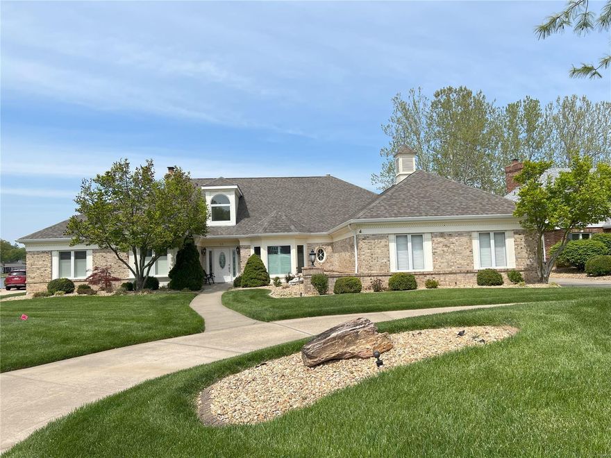 LEVEL Waterfront lot with saltwater POOL! Fabulously updated 3500 sq ft ranch home that checks every box! Big bright rooms with lots of natural light and a very open floor plan. Colorful sunsets will be yours to enjoy every evening through the changing seasons of amazing views. Large 3 car side entry garage, private dock and enchanting curb appeal from land or water.