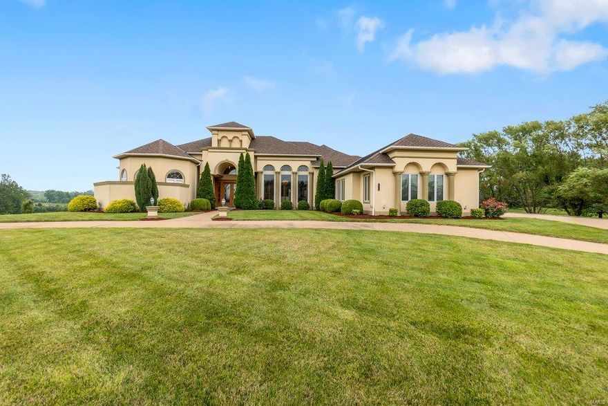 THE PEACEFUL AND UNIQUE setting of the Highlands of Dalhousie is calling your name! This high quality, Essner built, ranch home with a spectacular view of the golf course, boasts design features you are sure to love! The majestic entry with marble tile floors, 16-foot living room ceilings, custom fireplace, and abundance of natural light flowing from the large Pella windows, make this home perfect for entertaining family and friends in style. The private, main level master suite has two spacious walk-in closets, a 19X18 bath with two vanities and custom walk-in shower. The stunning gourmet kitchen features sleek cabinetry, an abundance of counter space, and top-of-the-line appliances. An upstairs balcony boasts a 17X16 sitting area, bed and bath. The walkout basement has anything you could need- a kitchenette area, game room area, sitting area with a gas fireplace and storage with overhead door for equipment or a golf cart! You will be amazed at all this house has to offer!