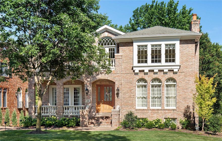 *Showings begin Sun. July 22nd Open House, 1:00-3:00* Location, Location, Location! Enjoy all that Clayton has to offer! Homer award-winning home, architectural detail throughout, has what today’s buyers are looking for: open floor plan, elevator to all floors, wood flooring, finished walk-out lower level. Entry hall with sweeping staircase. Living Room with fireplace & etched glass pocket doors, spacious dining room, Family Room with curved wall open to Kitchen w/top-of-the-line appliances, granite counters, custom cabinets, Breakfast Room. Butler’s pantry w/stained glass window. Second level: Master bedroom suite with walk-in closet & spa-like bath. Bedroom 2 Suite, two home offices that could be converted to third bedroom, cozy Sitting Room with fridge, microwave, built-in bookshelves. Finished lower level: charming playroom w/hand painted walls could be converted to a Bedroom, Full Bath, Laundry, Storage, Recreation Room that walks out to professionally landscaped, manageable yard.