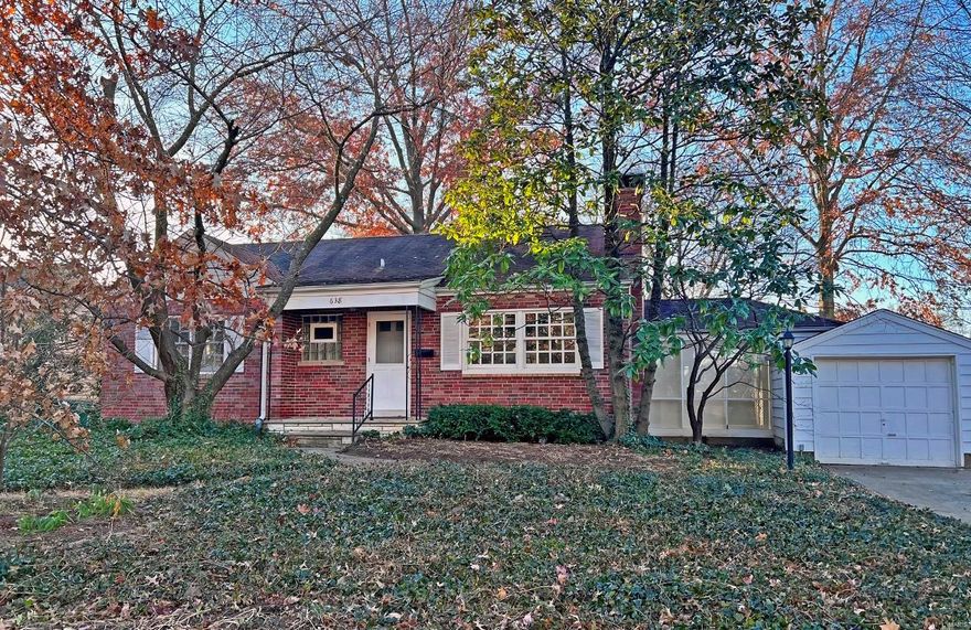 This Cheerful Charmer in the Webster Groves Neighborhood is ready and waiting for your personal touch!  Many desirable features abound here including hardwood floors, a cozy fireplace, separate dining room, separate breakfast niche, stove alcove, stainless steel appliances, arched doorways, 2-inch blinds, screened-in porch and breezeway, nice sized deck for grilling, fenced-in backyard, and garage!  The lower level has a utility sink, toilet, and storage space.  A few little touches and you’ll have your oh-so desirable quintessential Webster charmer.  This is the perfect home to invest in!