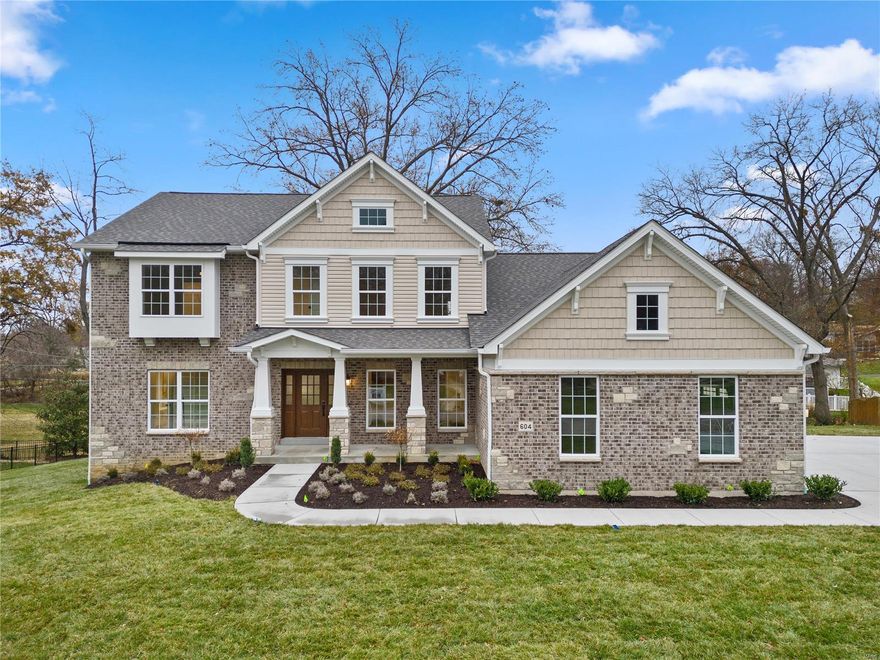 Spectacular, custom built, MOVE IN READY, new construction by Genesis Development in Olivette! This intimate neighborhood has an abundance of mature trees and large side yards allowing generous spacing between homes. This home will wow you with incredible curb appeal featuring brick, stone accents, tapered columns w/stone bases, shake accent siding in the gables, side entry 3 car garage, lawn irrig, landscape and full yard sod. This 4 BD, 2.5 BA, 1.5 story home has 3,803 s/f of dynamic living space and a MAIN FLOOR MASTER SUITE. Enjoy an extraordinary home design and todays most desirable finishes. Features inc an impressive, on-trend Kitchen, spacious bdrms, luxurious baths, cust millwork, gas FP, Smart home system, Hi Effic gas furnace, personal cubbies, hardwood flrs, insul carriage style garage doors, 9 ft bsmt pour, finished garage and more. Enjoy nearby parks, restaurants, shopping, med facilities and easy access to Hwy 270 and Lambert Int Airport. Desirable Ladue schools! Additional Rooms: Mud Room COOL: 14 SEER+